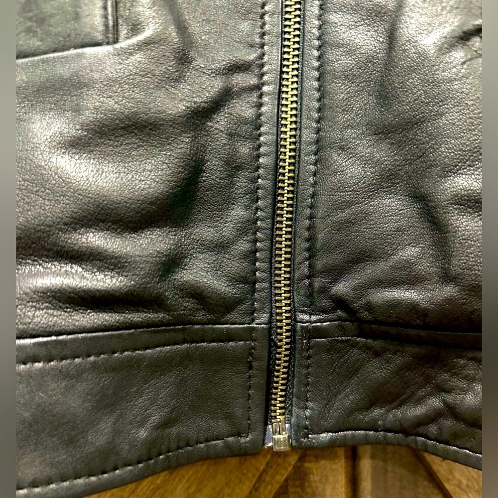 EUC Black Stetson Genuine Leather Western Yoke Jacket - Picture 9 of 14